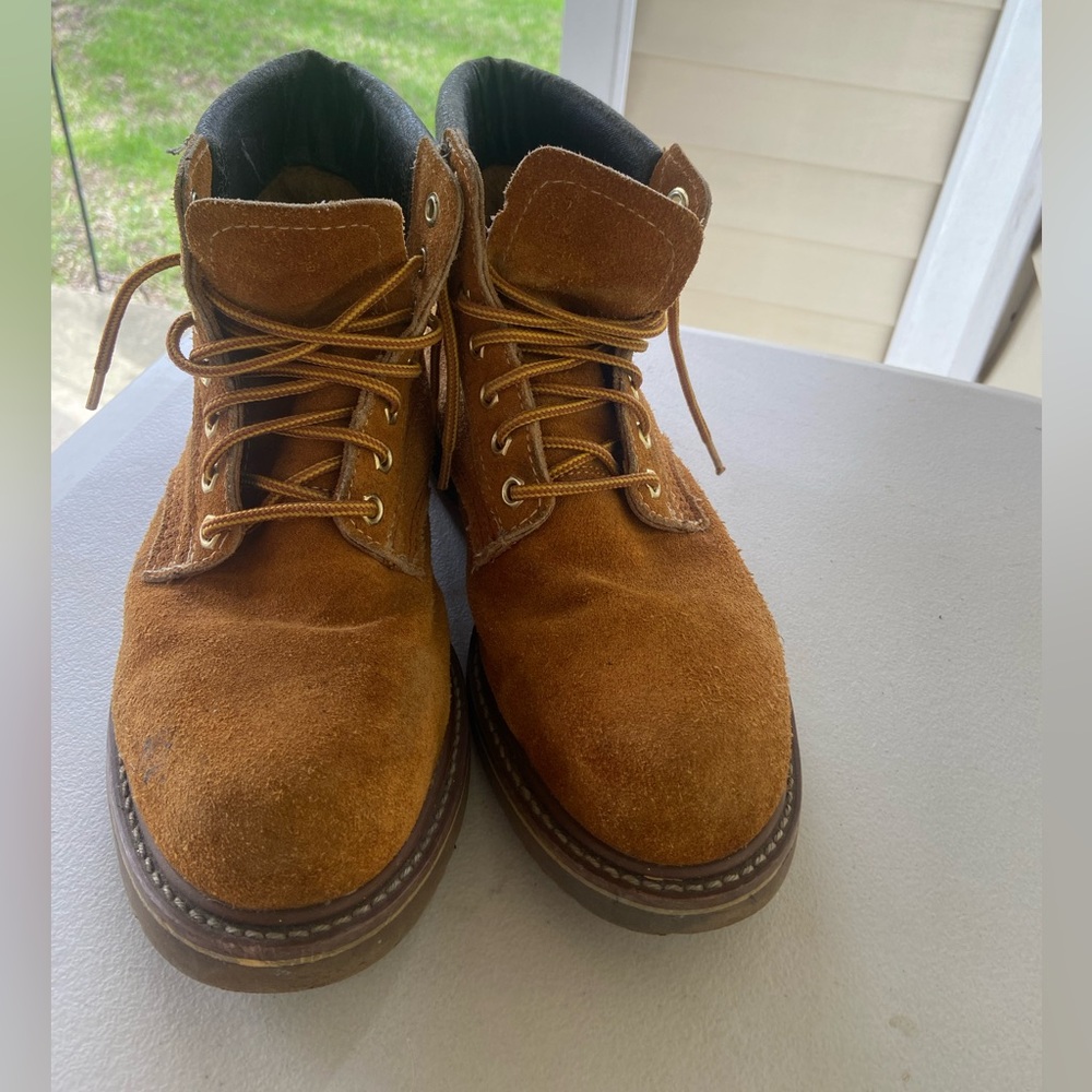 Men's Brown Leather Steel Toe Boots